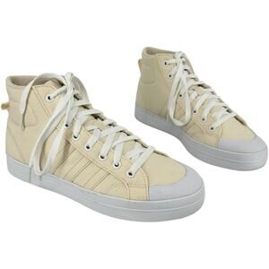 Womens Yellow White Adidas Bravada Mid Cloudfoam Skateboard Sneakers 8.5M GY5042